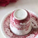 Set of 6 coffee cups and saucers, Villeroy & Boch, Rusticana rose model