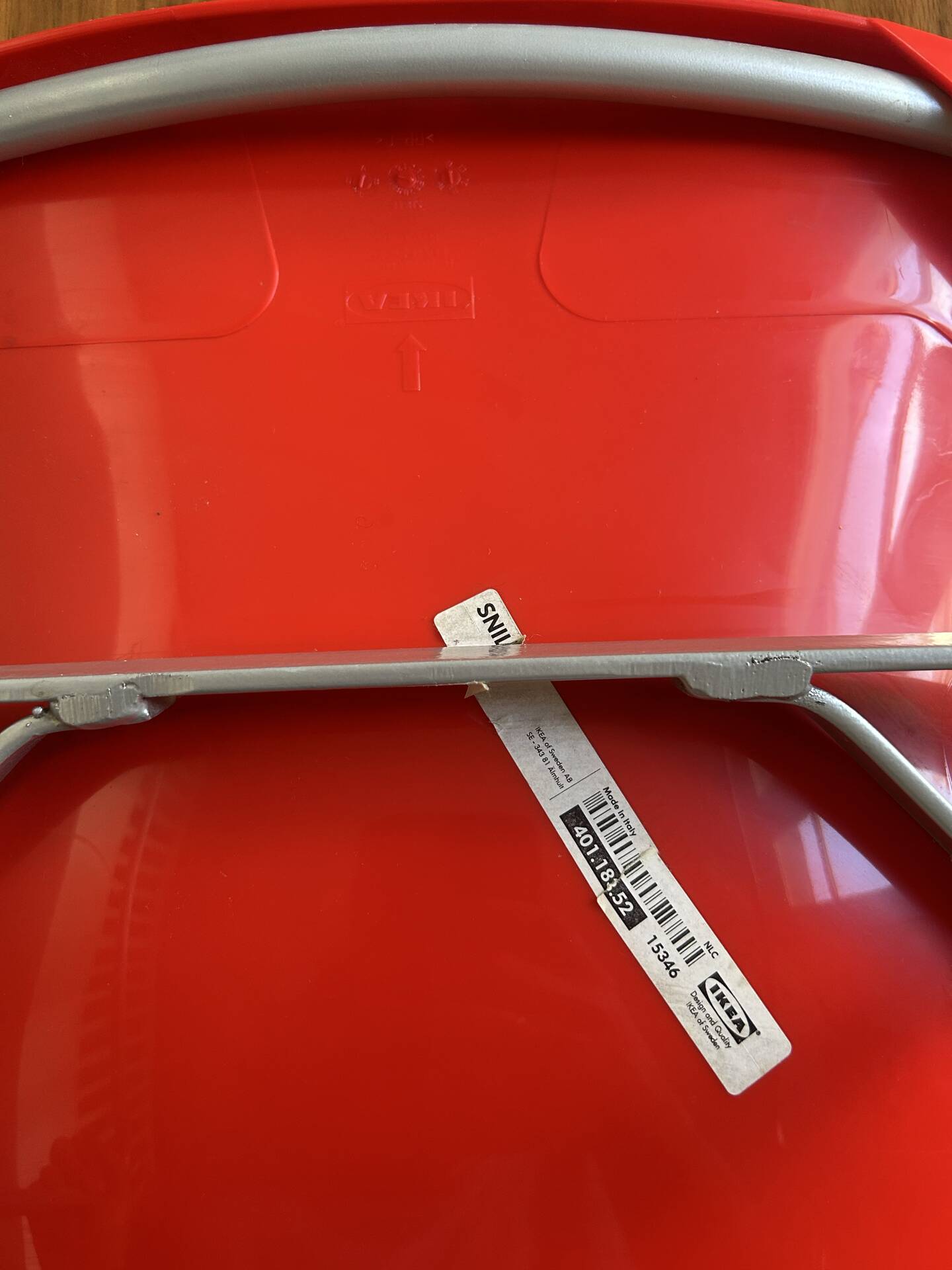 Red vintage 90's Ikea chair