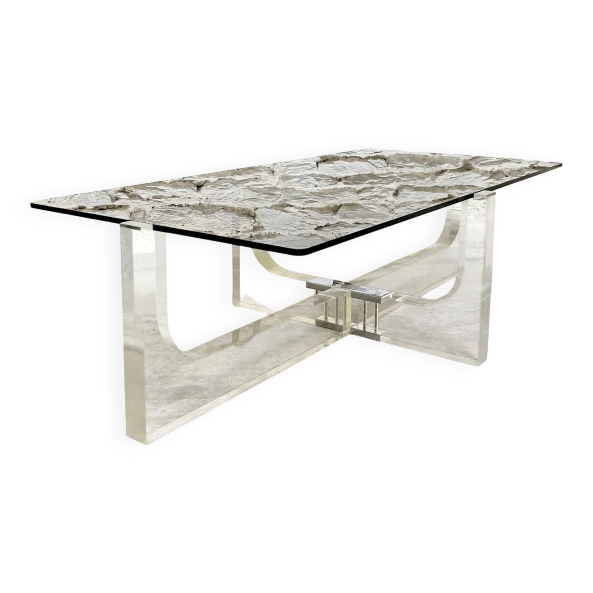 1970s coffee table by Michel Dumas