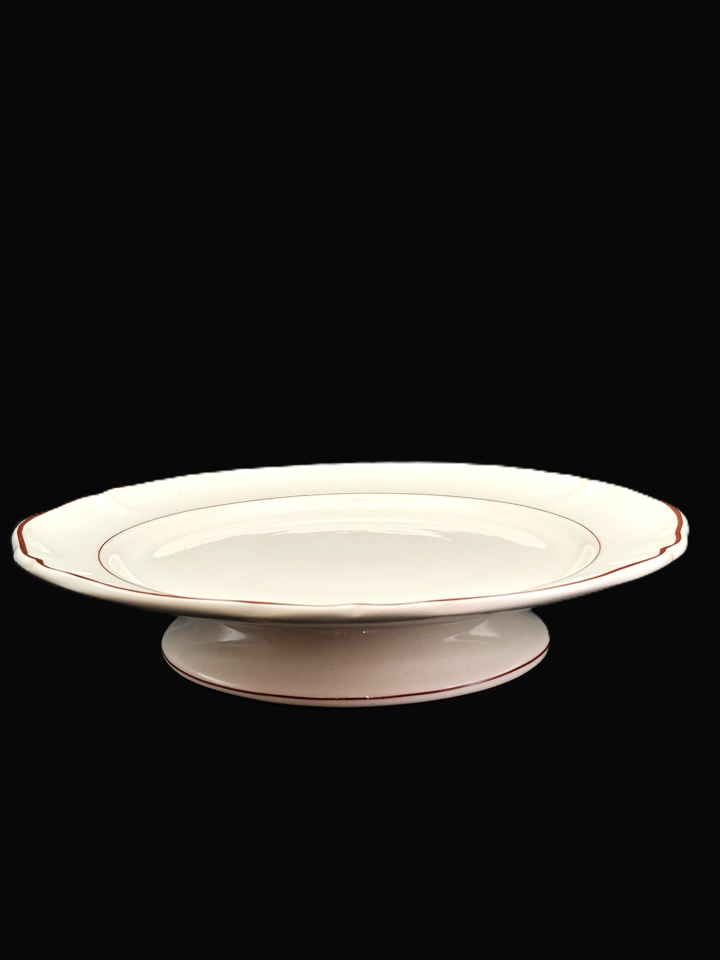 Antique cake stand Villeroy & Boch – Saar, ivory porcelain