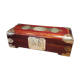 Jewelry box, Chinese jade stone - Wood - Mahogany, Brass