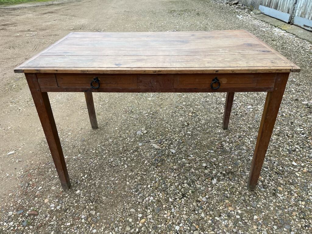Oak and fir farmhouse table