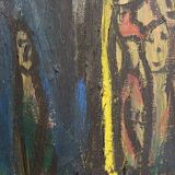Michel Chapuis, acrylic on expressionist canvas, 1987
