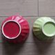 Faceted earthenware bowl