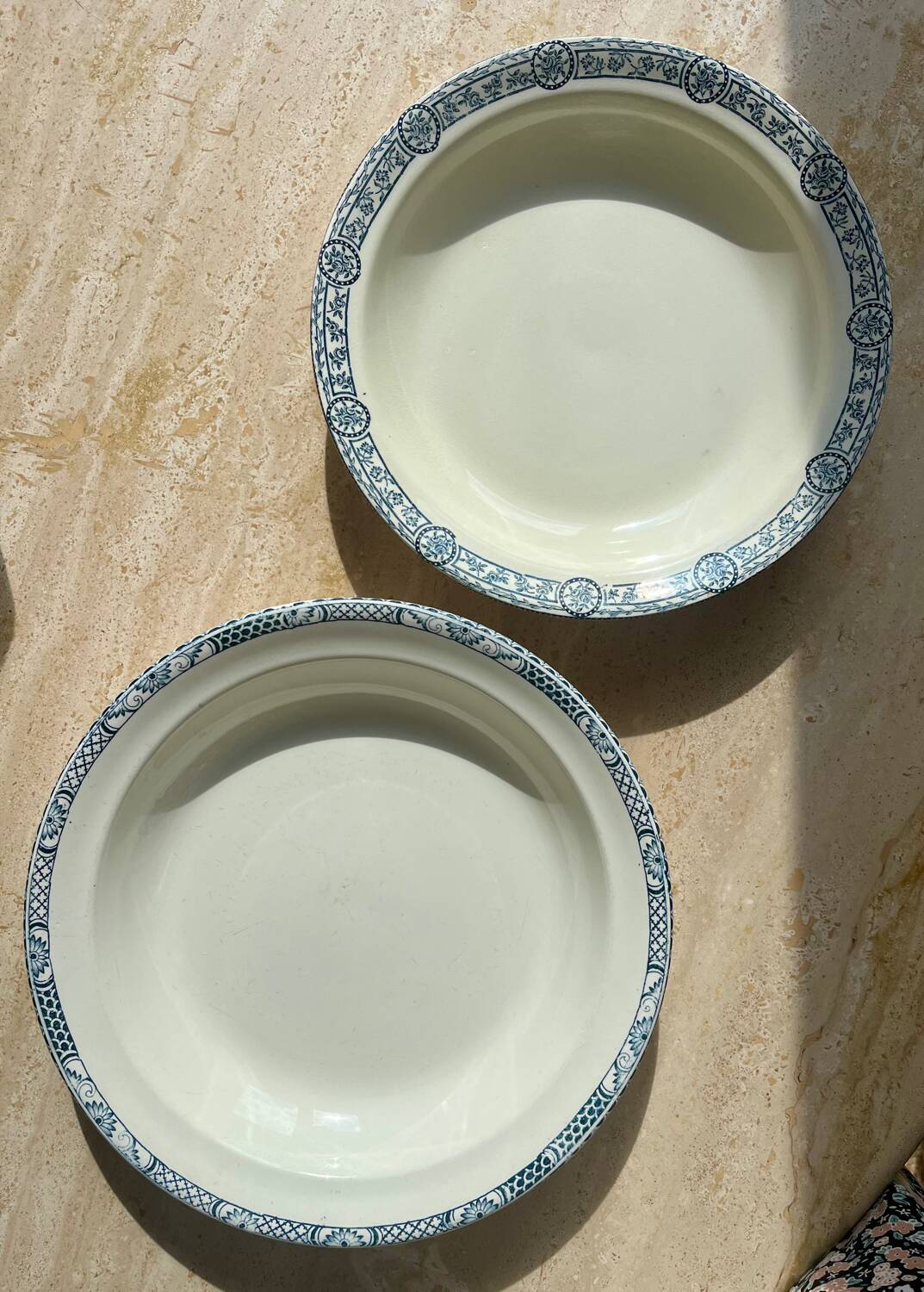 Pair of ironstone dishes