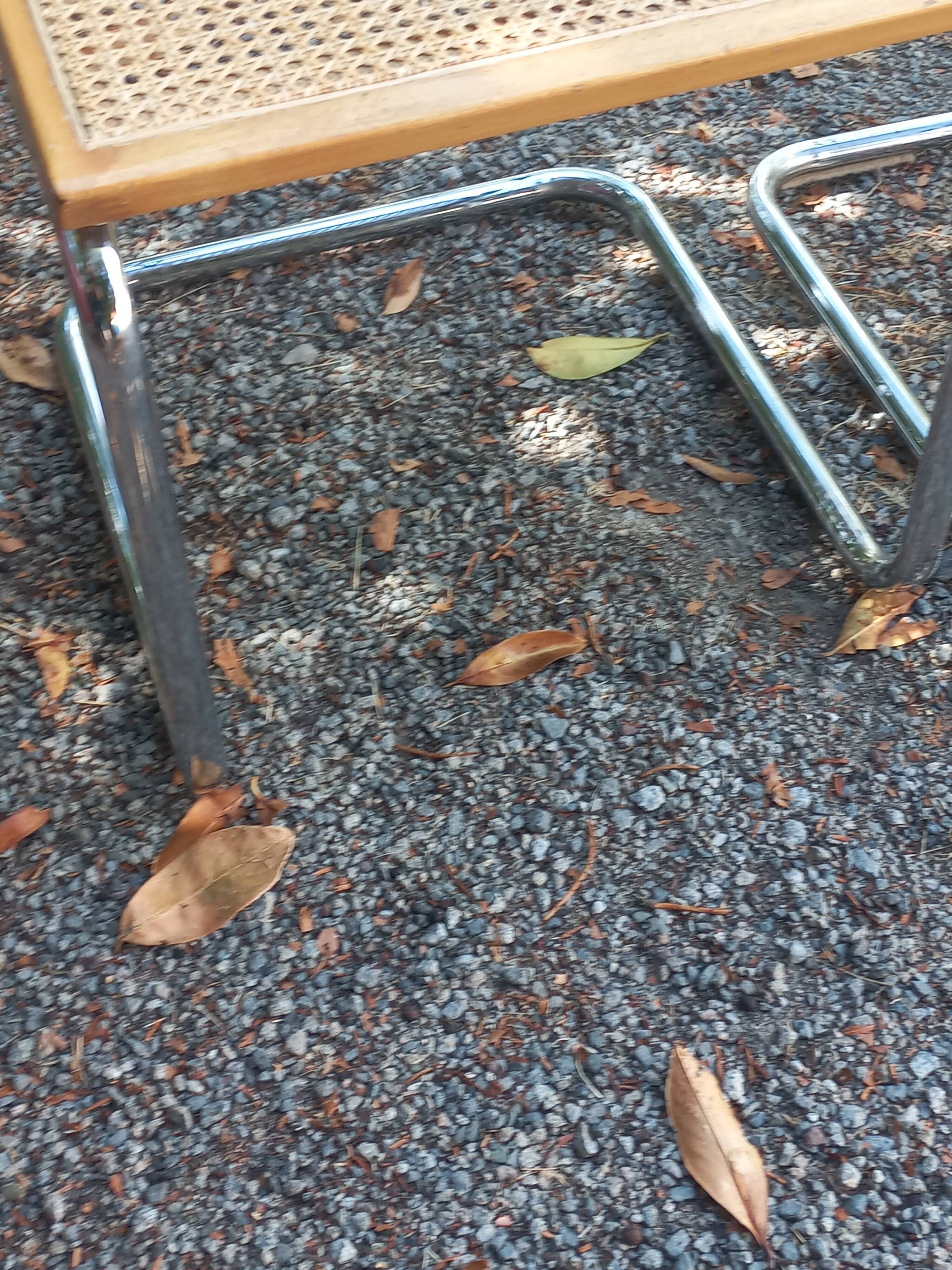 Set of 3 Cesca B32 chairs by Marcel Breuer
