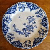Old Gien earthenware plate Delft pattern