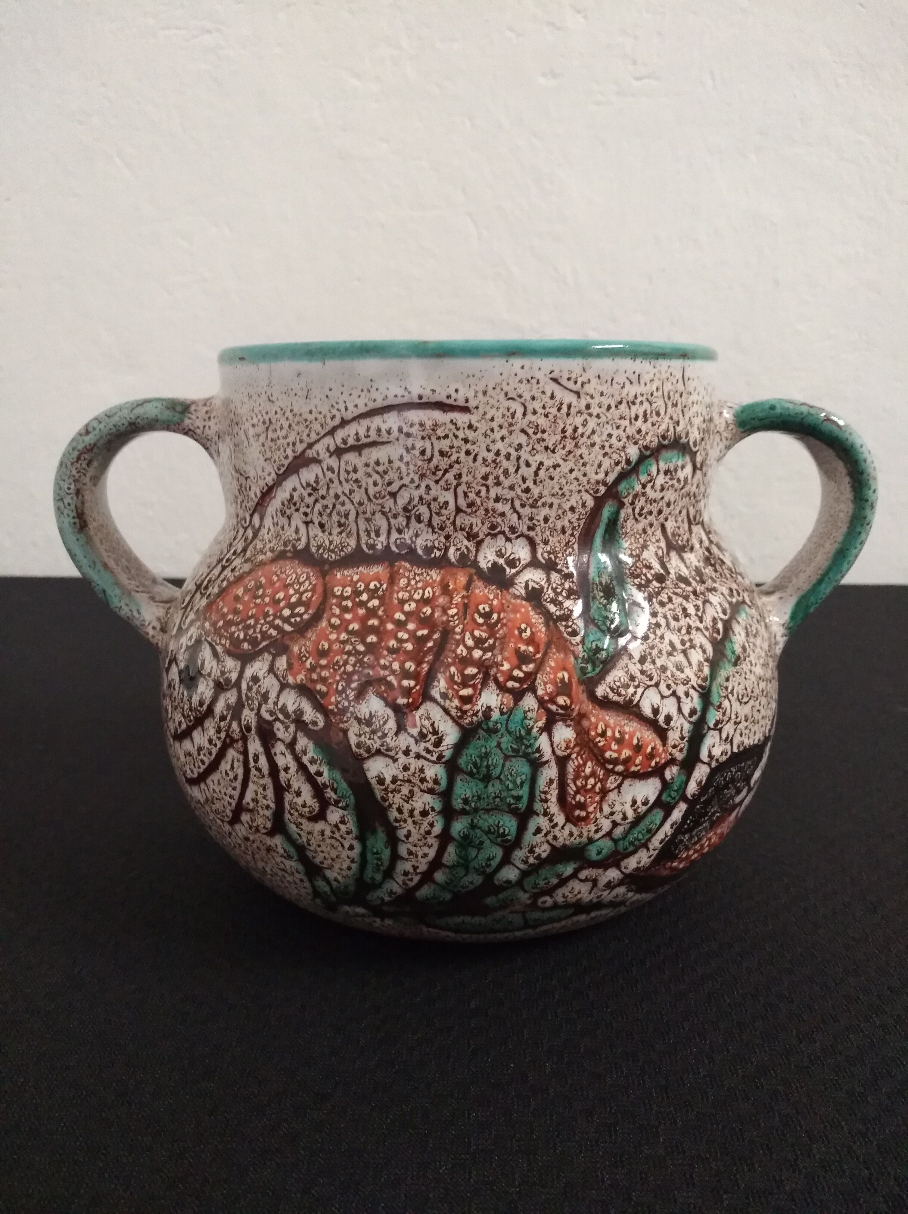 Vallauris ceramic fish soup service