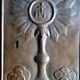 Antique bronze tabernacle door from the 18th century