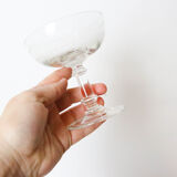 Set of 3 glasses of champagne, vintage