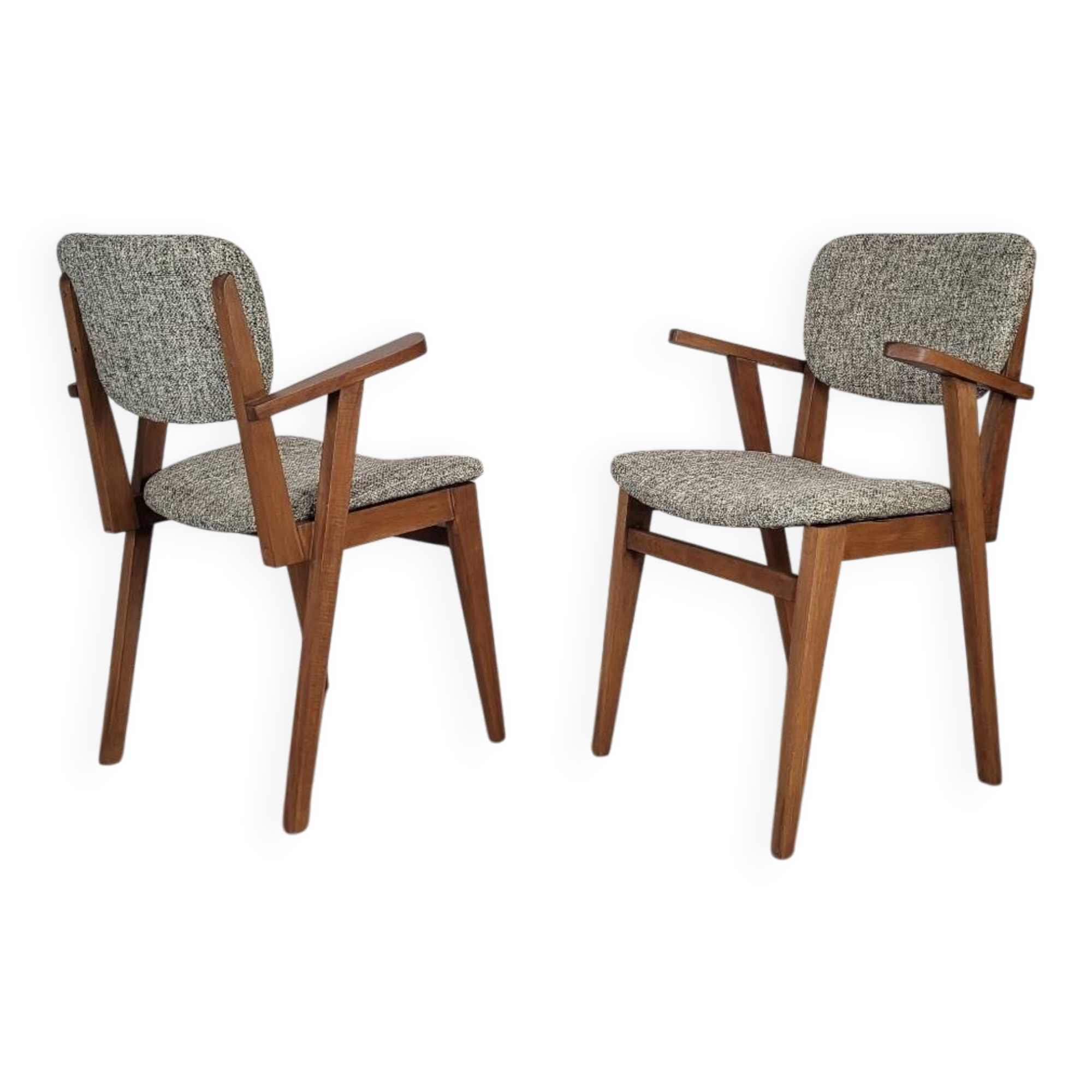 Paire de fauteuils bridge scandinaves, 1960