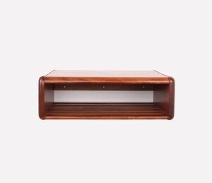 Ensemble de tables de chevet murales en bois vintage