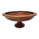 Tazza standing fruit cup in magnifying glass wood