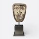 Large sculpture, handcrafted Suar wood totem.