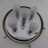 Large glass ceiling light from Limburg, 1960s