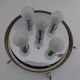 Large glass ceiling light from Limburg, 1960s