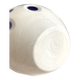 Vase overlay en pâte de verre blanche et bleue