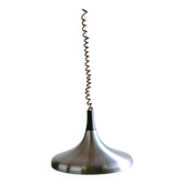 Grande suspension Allemande en métal chromé, modèle Tulip par Erco 1960.