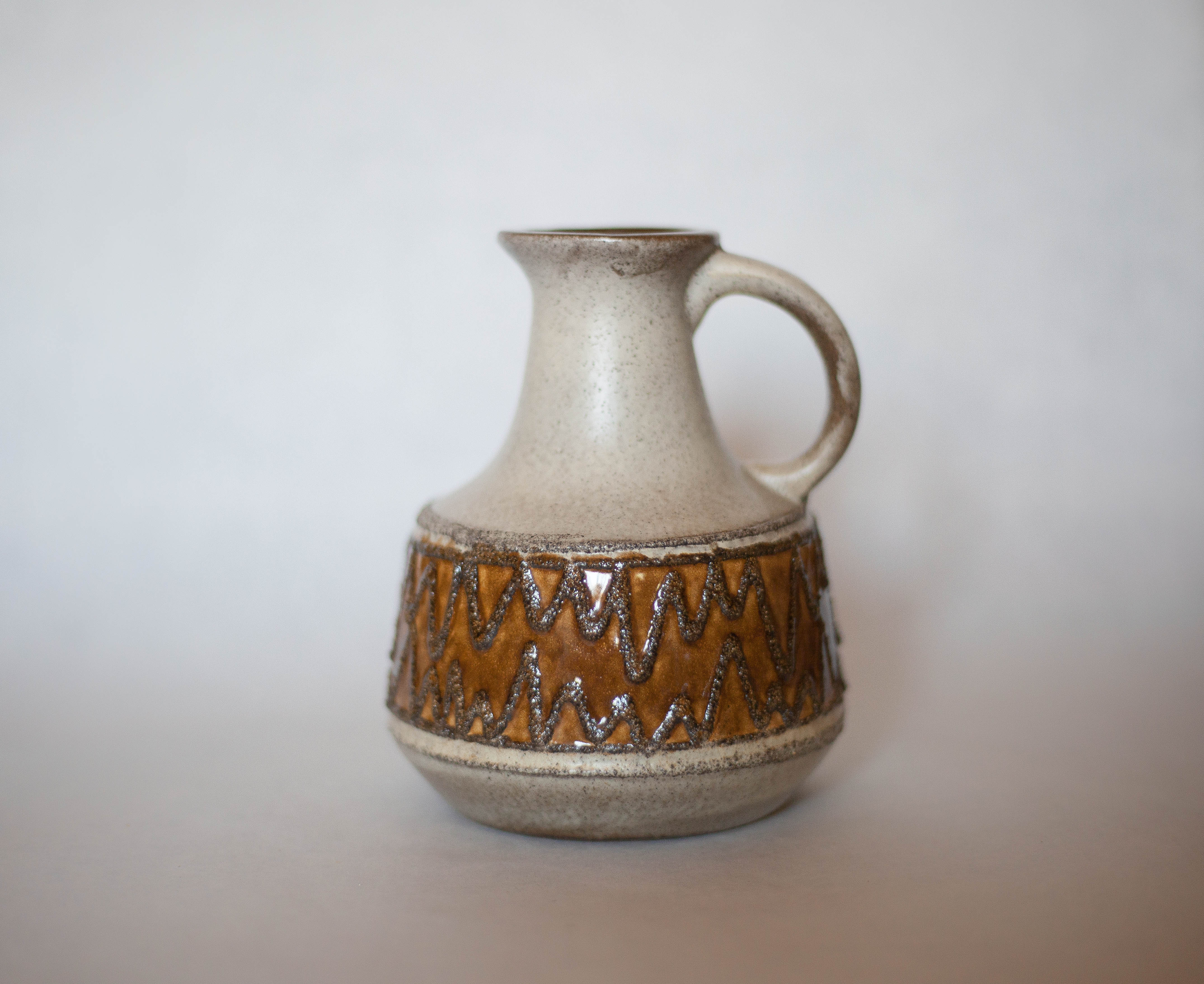 Ceramic vase 4077 VEB Haldensleben, decorative vase, made in Germany