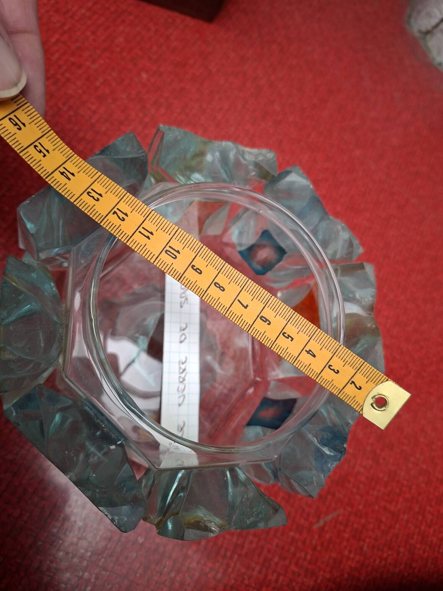 Bonbonnière en verre de sable