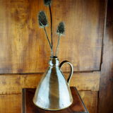 Conical pitcher with brown glaze - folk art - early twentieth century