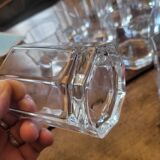 12 octagonal glasses - 80's