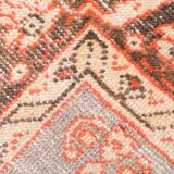 5x8 Red Geometric Tribal Turkish Vintage Rug, 141x240Cm