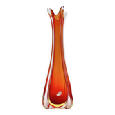 Vase Murano - Ouraline - Sommerso rouge et jaune