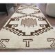 1970s Vintage Turkish Hand-Knotted Wool Cotton Beige Runner Rug 94x316