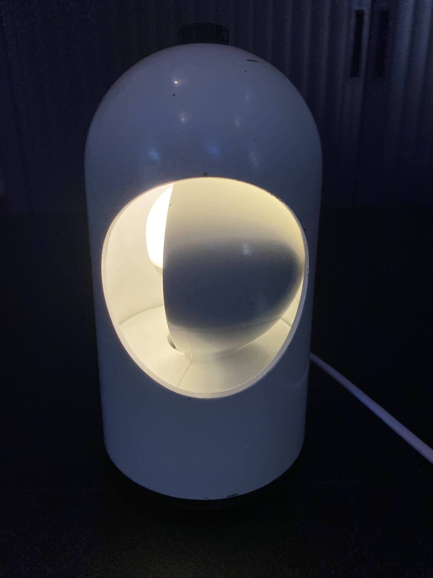 Lampe éclipse à poser de table bureau Selene ABM rotative Space Age vintage