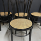 Série de 4 chaises bois courbé