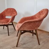 Shell restored armchairs by Miroslav Navratil
