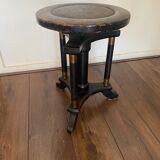 Art deco regency piano stool in oak 1920s