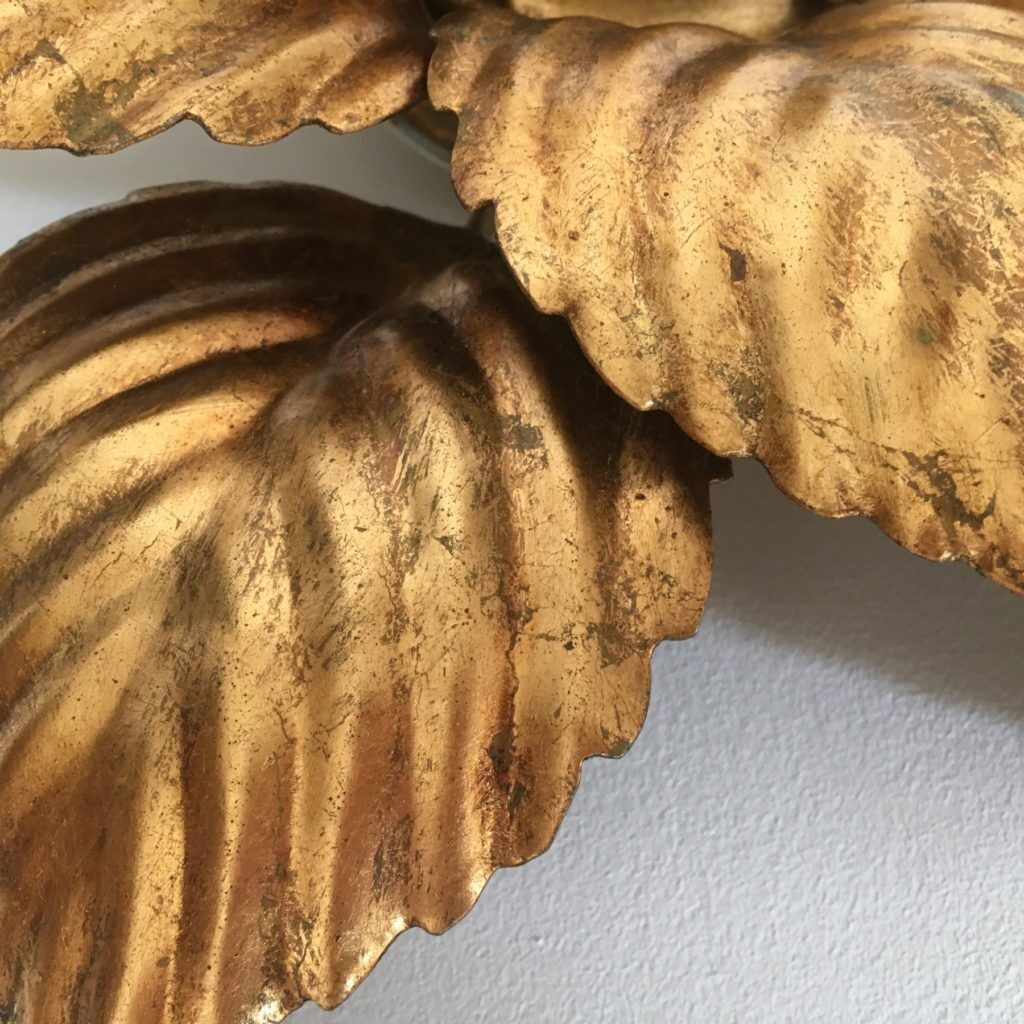 Applique Hollywood regency feuille de fleur