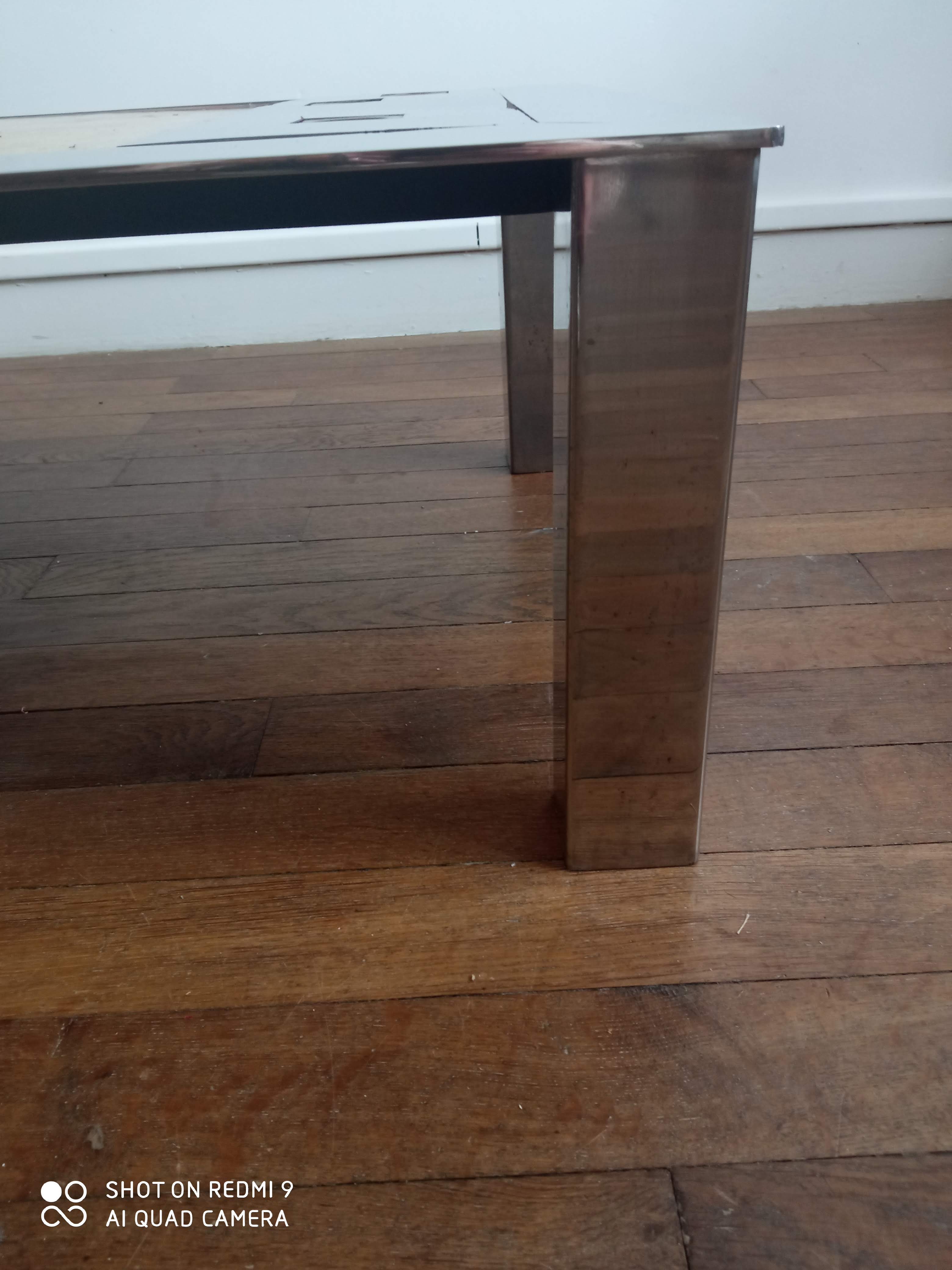 Table basse années 70 Jean Gregorieff pour Roche Bobois
