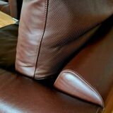 Natuzzi full grain leather sofa