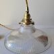Holophane glass pendant lamp
