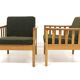 Set of 2 oak armchairs, Skaraborgs Möbelindustri, Sweden, 1960