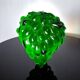 Green depression glass grape shaped vase