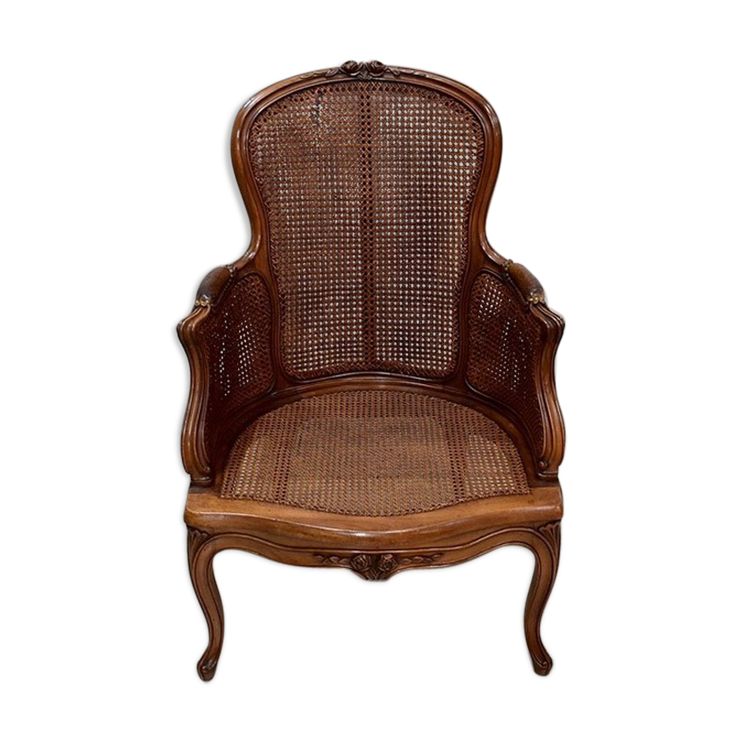 Louis XV style armchair, late 19th century