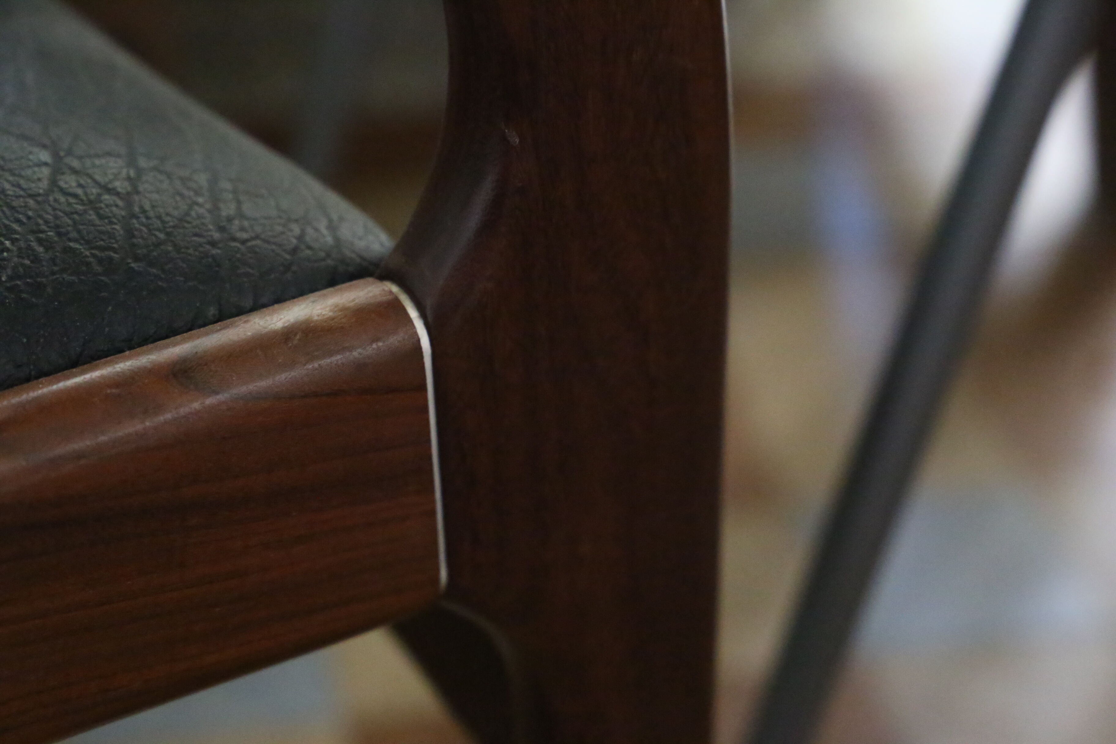 Scandinavian teak table and 6 chairs