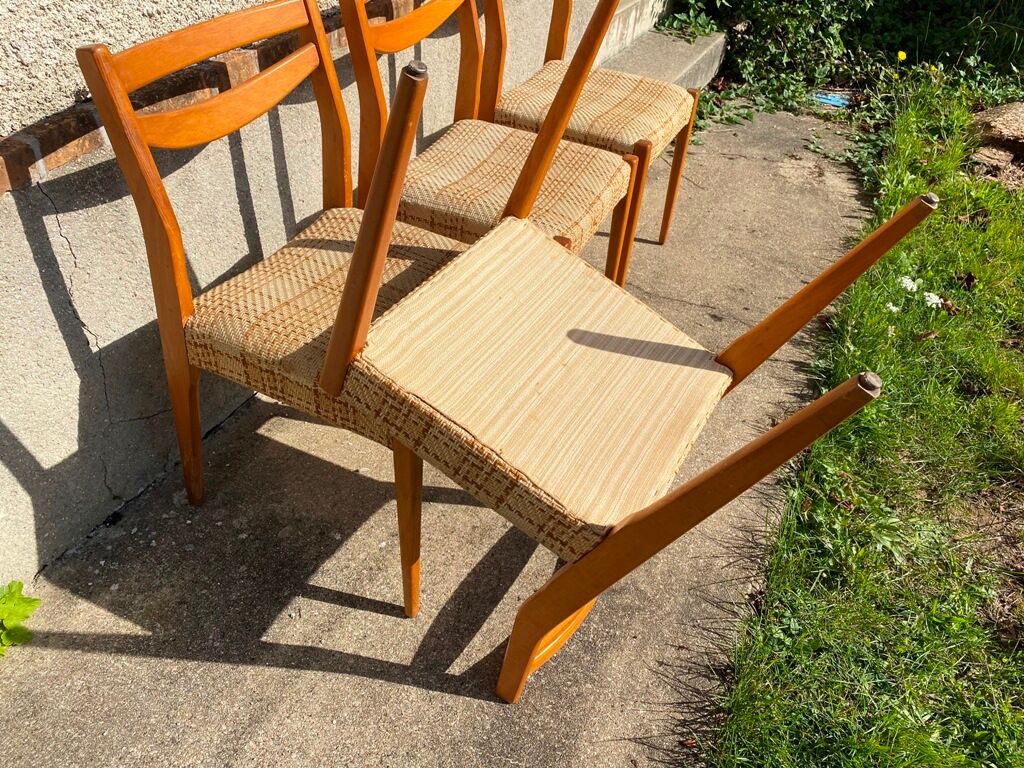 Series of 4 chairs in Scandinavian style 1960