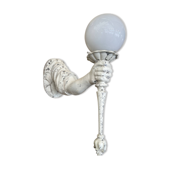 Pair of cast aluminum light arms