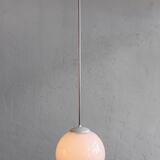 White Bakelite Czechoslovak Hanging Lamp, 1970s