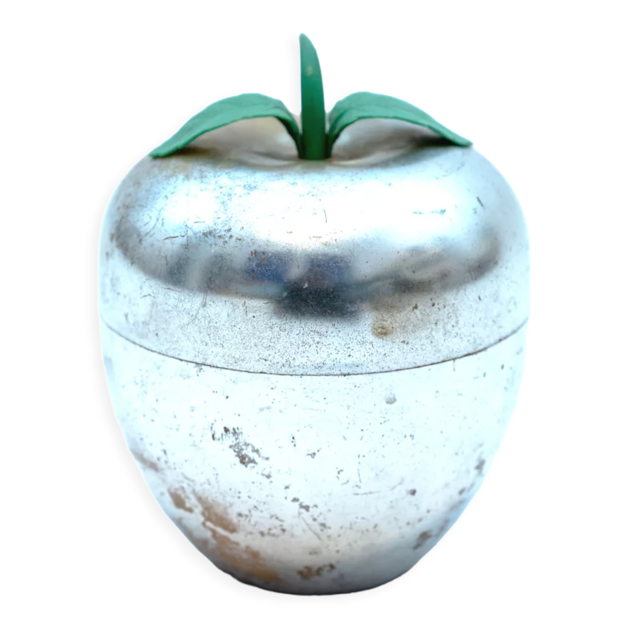 Vintage silver plastic ice cube