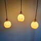 Art Deco suspension in marbled opaline with ouraline (4 available)