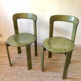 Set of 2 Bruno Rey design chairs
