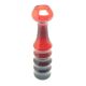 Giraffe vase, postmodernism, glass, design by K. Krawczyk, Huta Sudety, Poland, 1970s