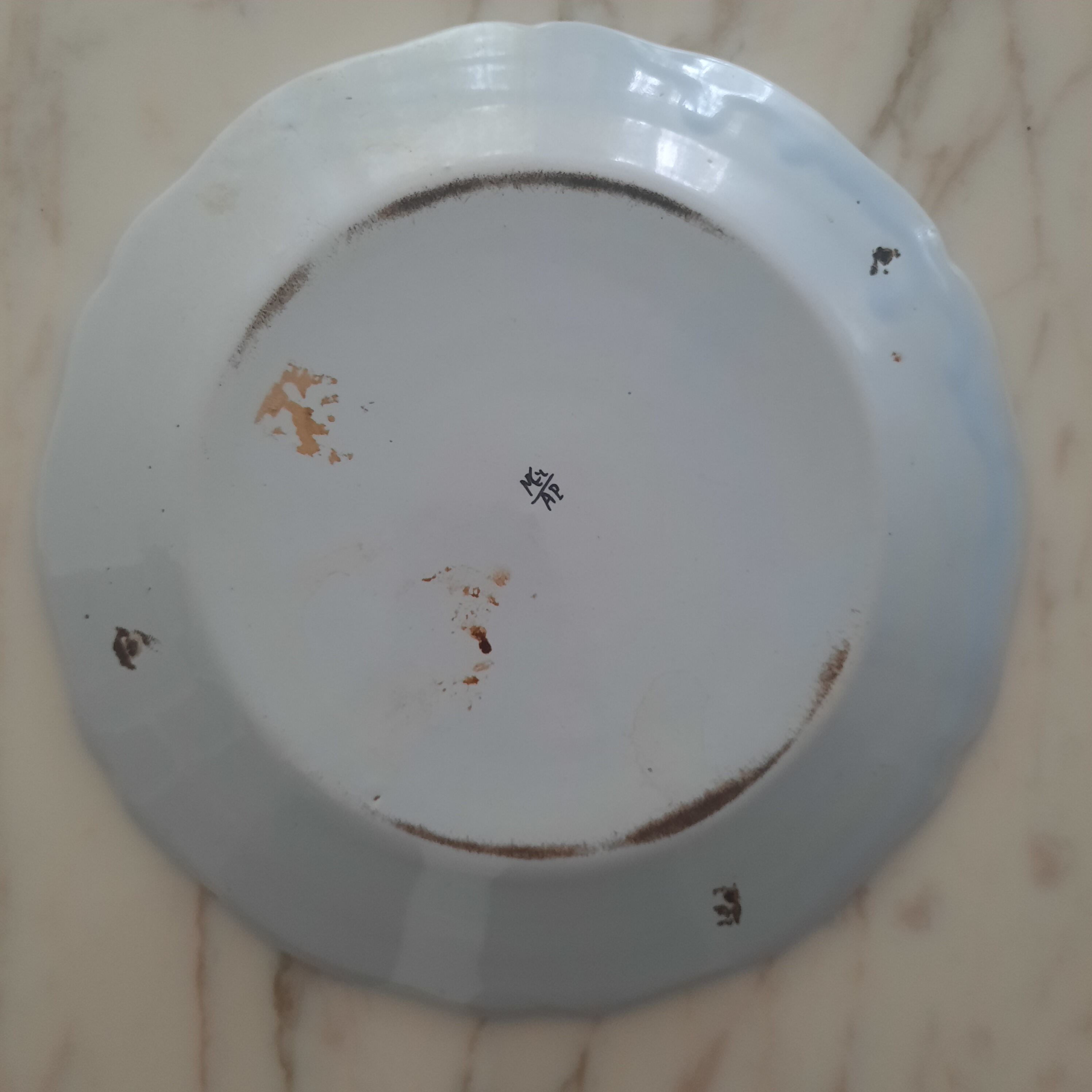 Signed decorative plate