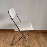 Folding chair in faux leather